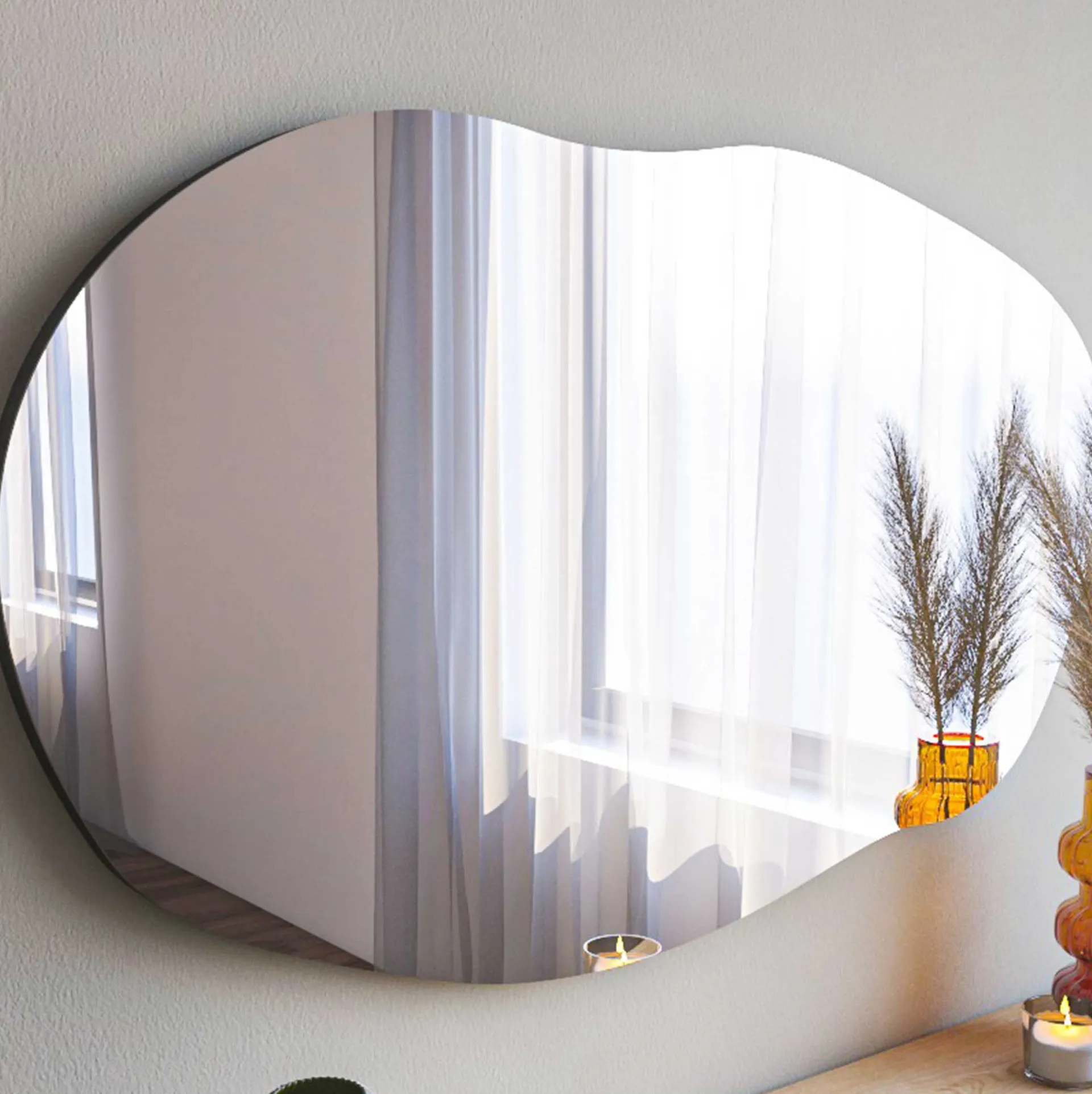 Emob Lossa Spiegel | 100% MDF | Schwarz