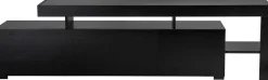 Lowboard Beliz - 100% MELAMINE - Holzschwarz - 192 x 53 x 37 cm