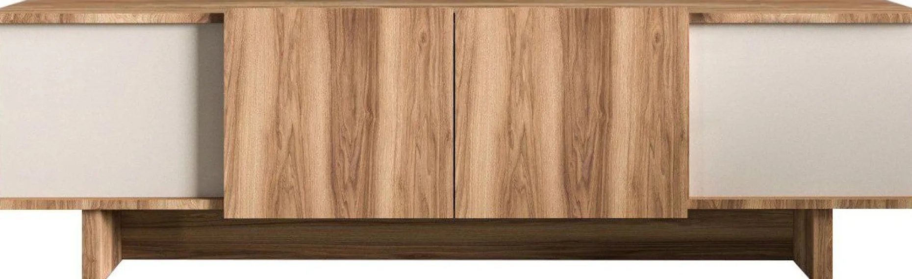Lowboard Diana - 100% MELAMINE - Beige - 180 x 50 x 33 cm