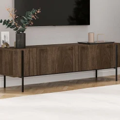 Lowboard Herman - 100% MELAMINE - Nussbaum - 160 x 45,6 x 31,4 cm