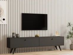 Emob Lowboard Paris - 100% MELAMINE - - 160 x 40 x 25 cm