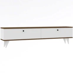 Lowboard Paris - 100% MELAMINE - Weiß - 160 x 35 x 25 cm