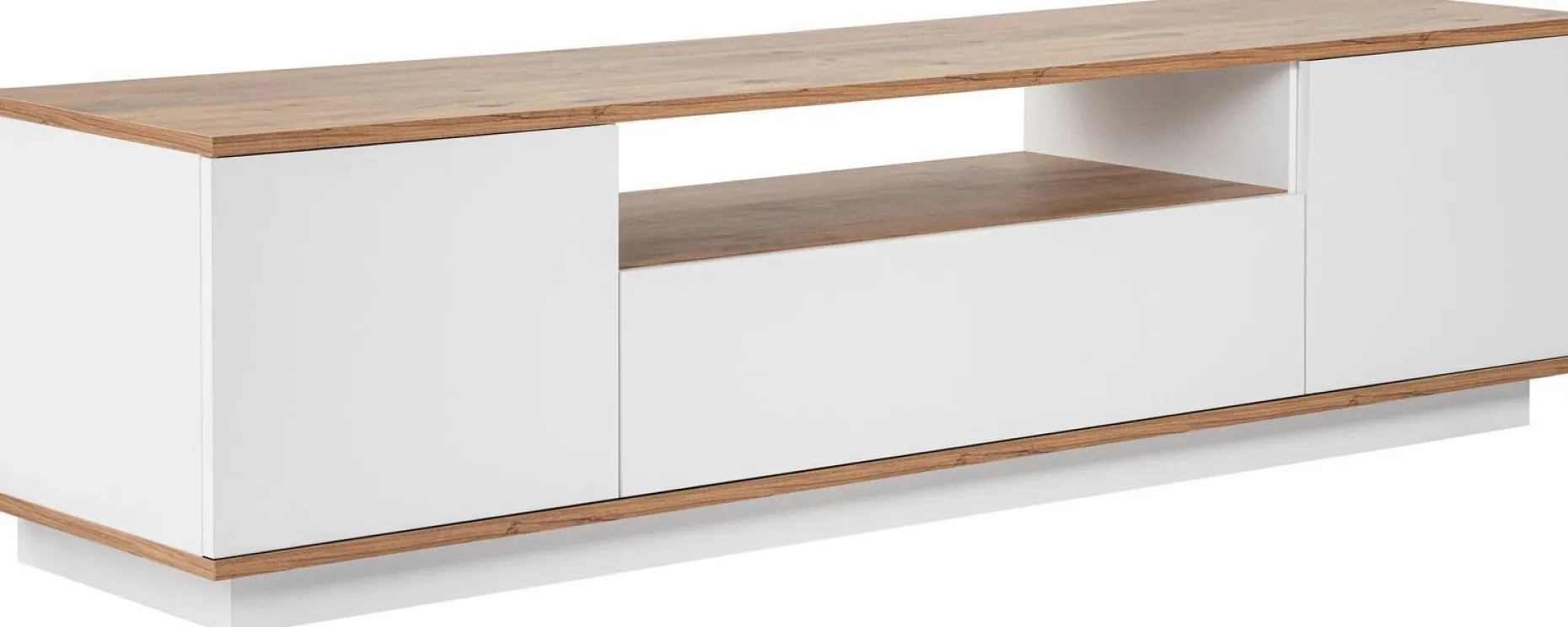 Lowboard Veramont - 100% MELAMINE - Weiß - 180 x 44,6 x 44,5 cm