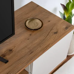 Lowboard Veramont - 100% MELAMINE - Weiß - 180 x 44,6 x 44,5 cm