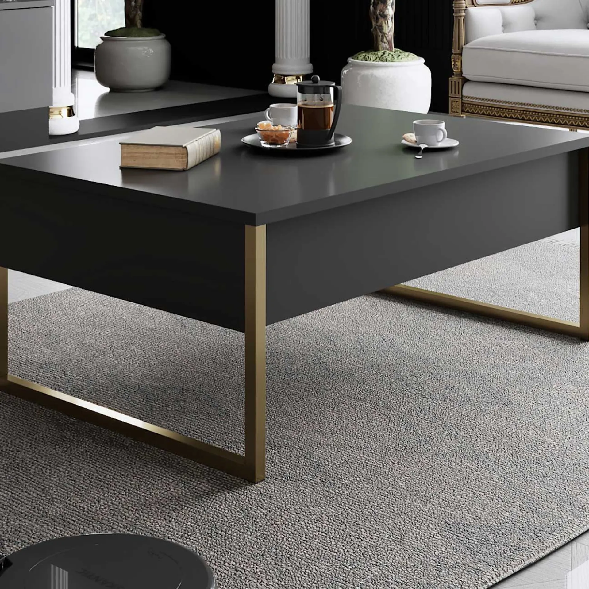 Emob Luxe C Couchtisch | 100 % MELAMIN |