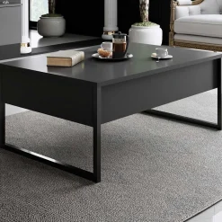Emob Luxe C Couchtisch | 100 % MELAMIN | , Schwarz