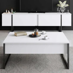 Emob Luxe C Couchtisch | 100 % MELAMIN | , Schwarz