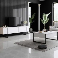 Emob Luxe C Couchtisch | 100 % MELAMIN | , Schwarz