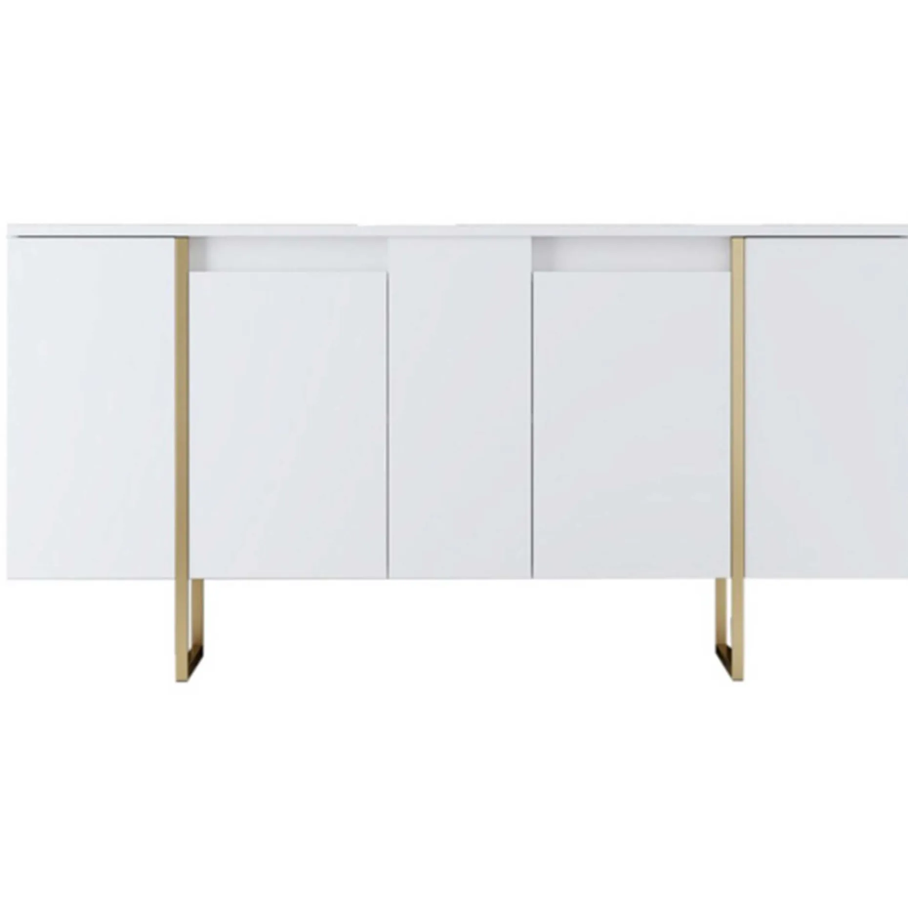 Luxe CO Konsole | 100 % MELAMIN | Weiß, Gold