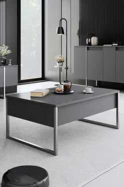 Emob Luxe Couchtisch | 100% MELAMIN | , Silber
