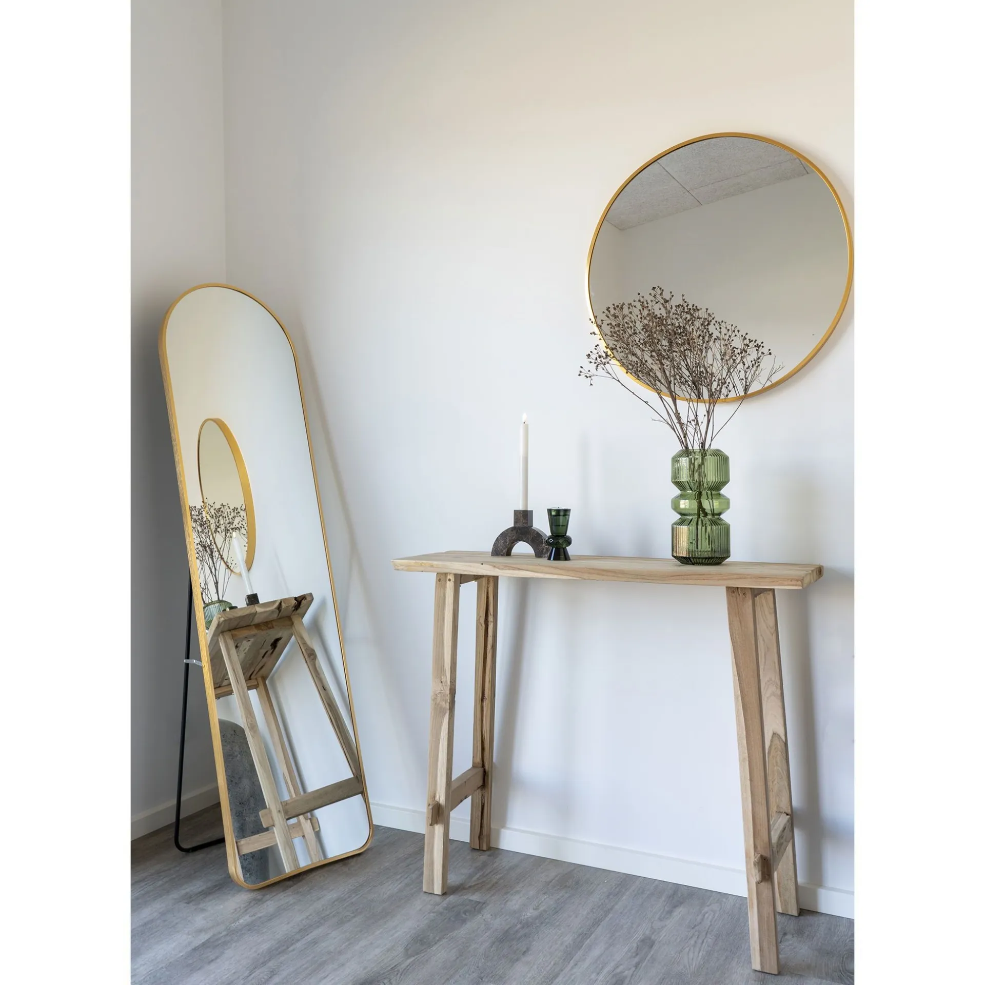 House Nordic Madrid Spiegel - Messing, 40x150 cm