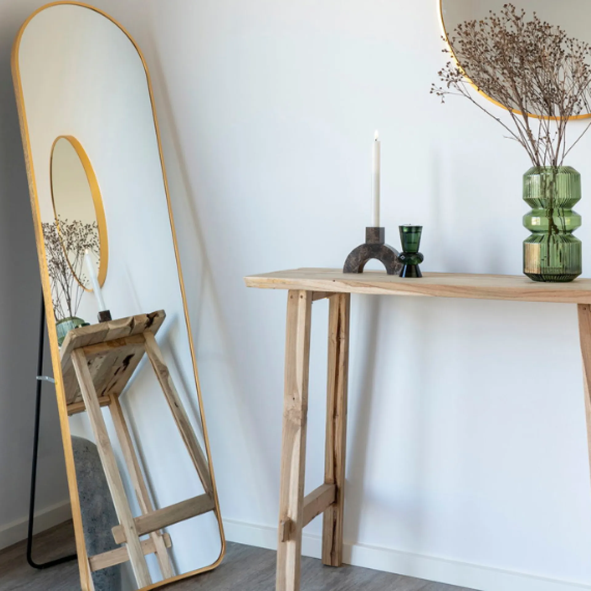 House Nordic Madrid Spiegel - Messing, 40x150 cm