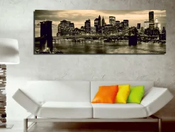 Emob Majestic Dekoratives Leinwandbild | Holzrahmen | 30 x 80 cm