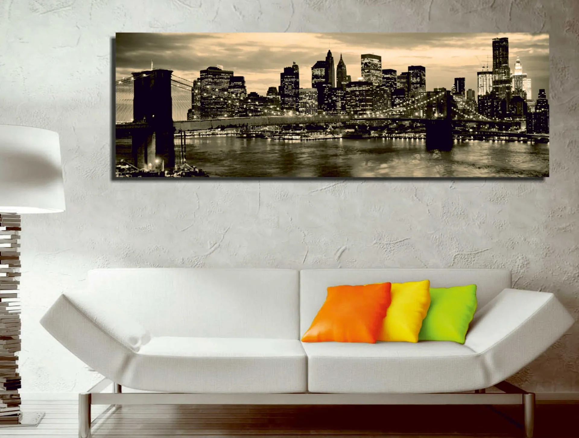 Emob Majestic Dekoratives Leinwandbild | Holzrahmen | 30 x 80 cm