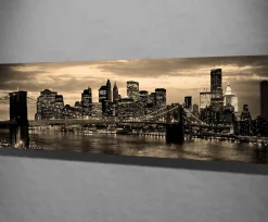 Emob Majestic Dekoratives Leinwandbild | Holzrahmen | 30 x 80 cm