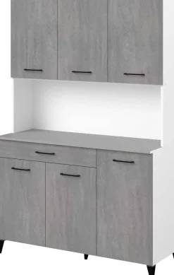 Maleficent Buffetschrank mit 6 Türen und 1 Schublade - Betonoptik