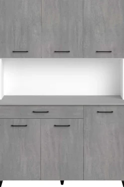 Maleficent Buffetschrank mit 6 Türen und 1 Schublade - Betonoptik