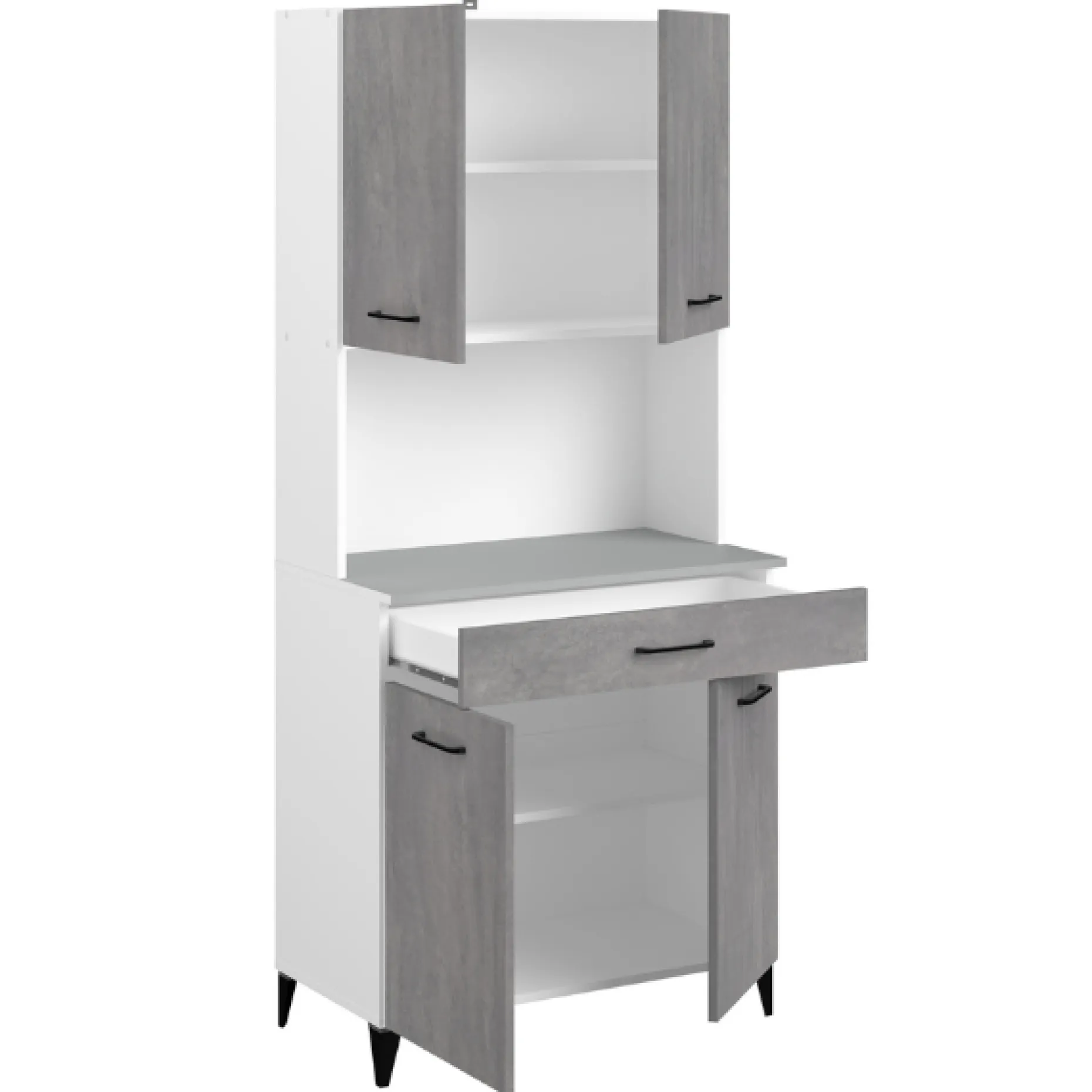 Maleficent Buffetschrank mit 4 Türen und 1 Schublade - Betonoptik