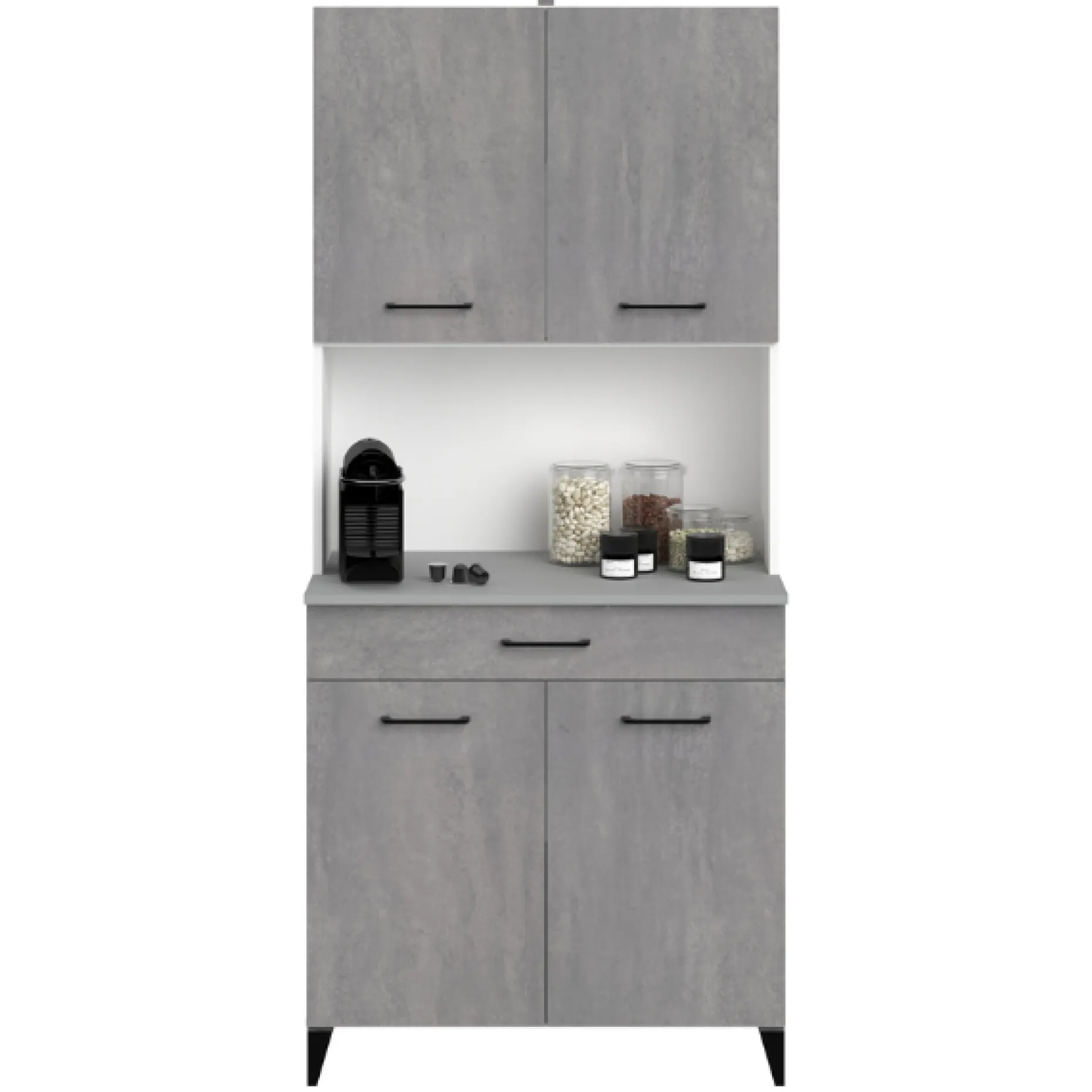 Maleficent Buffetschrank mit 4 Türen und 1 Schublade - Betonoptik