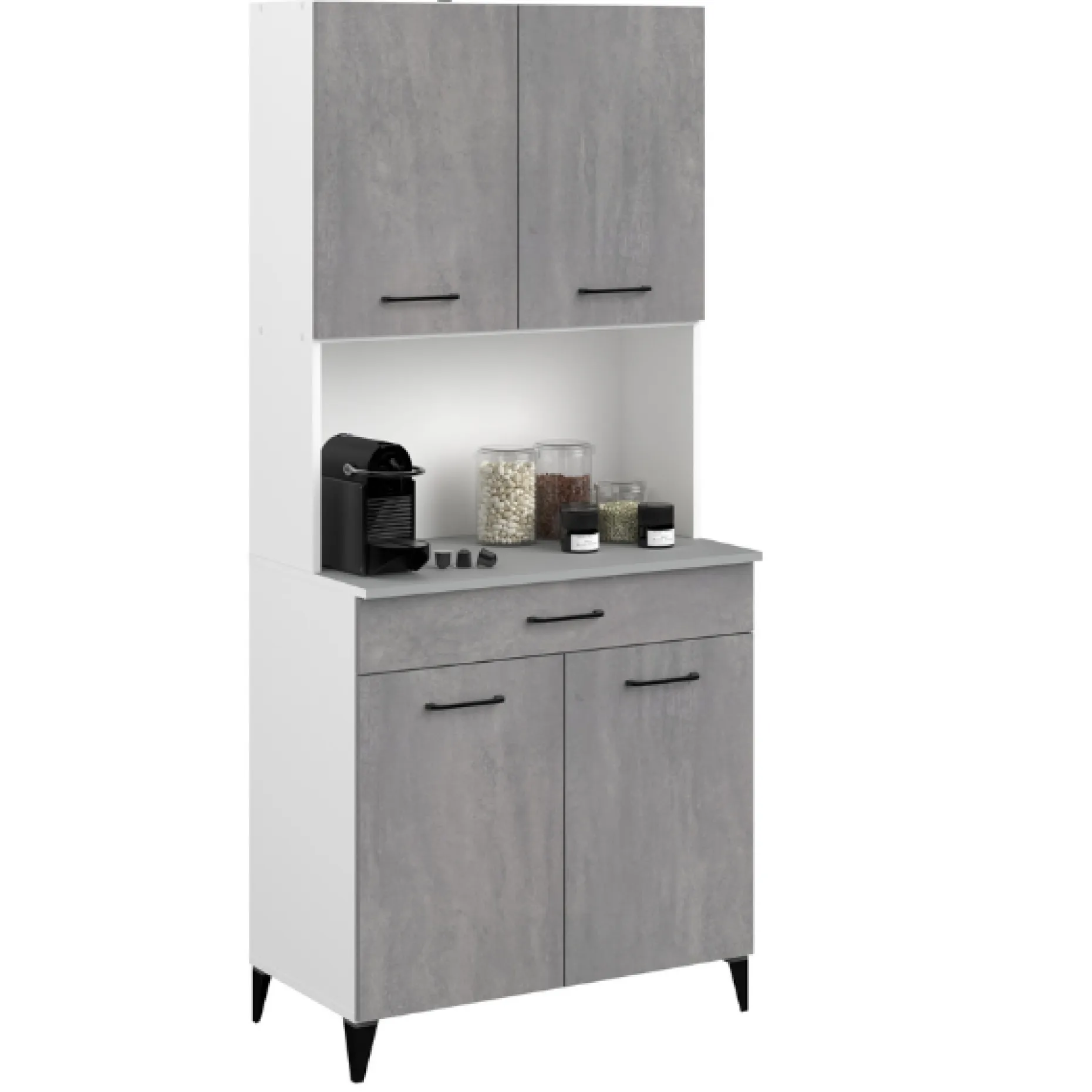 Maleficent Buffetschrank mit 4 Türen und 1 Schublade - Betonoptik
