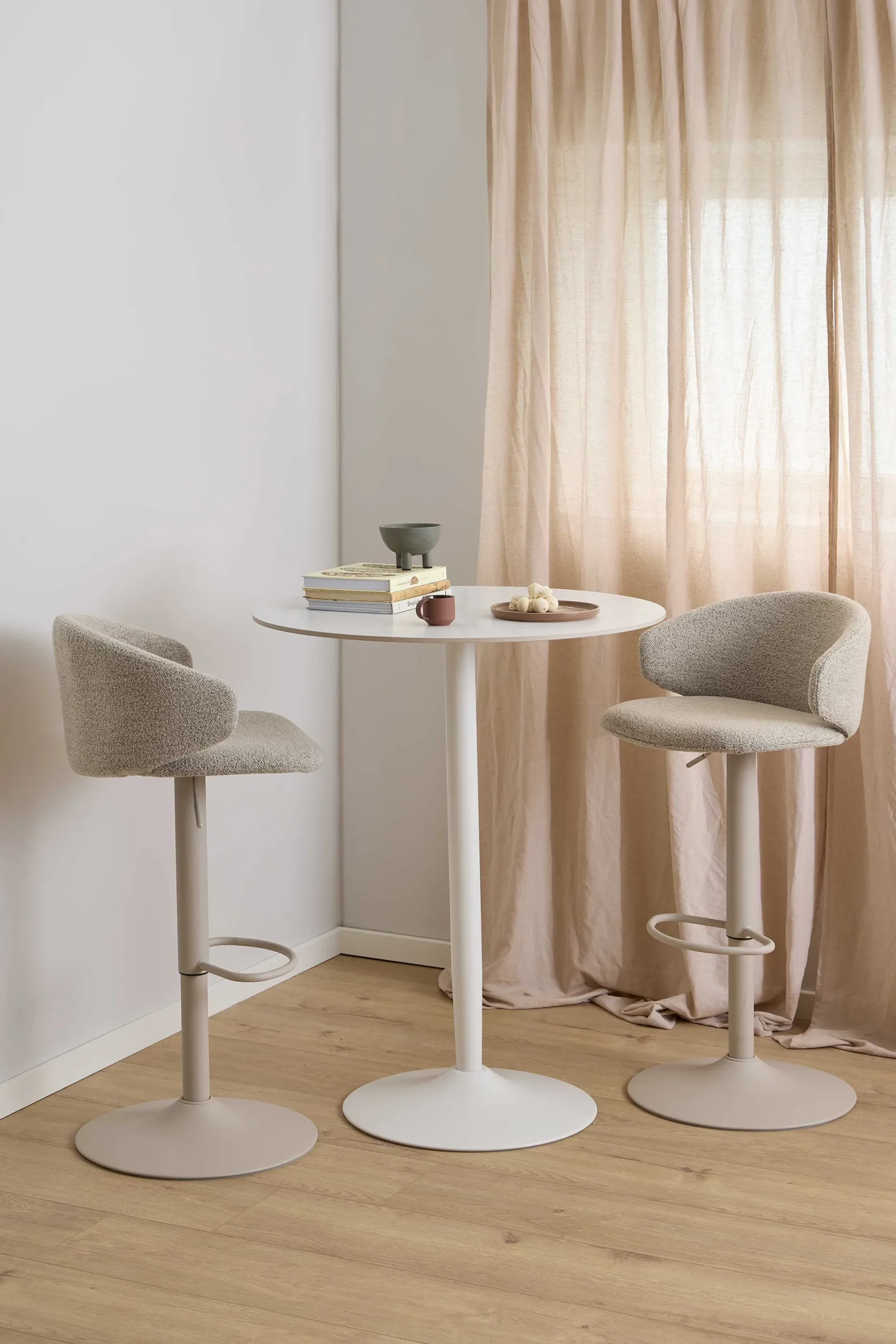 Emob Malta Runder Bartisch - e Keramikplatte, Ø80x105cm