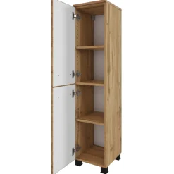 Held MalvoBadezimmer : Spiegelschrank, Waschtischschrank, Säulenschrank, Regal - Eiche