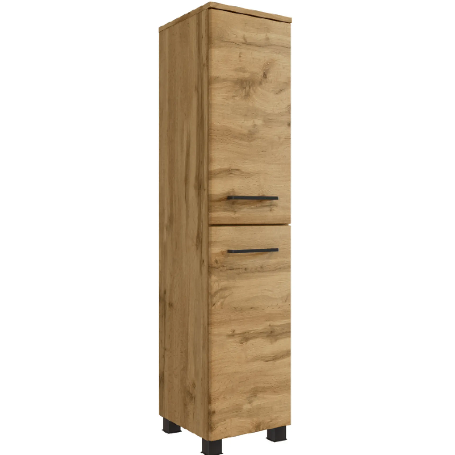 Held MalvoBadezimmer : Spiegelschrank, Waschtischschrank, Säulenschrank, Regal - Eiche