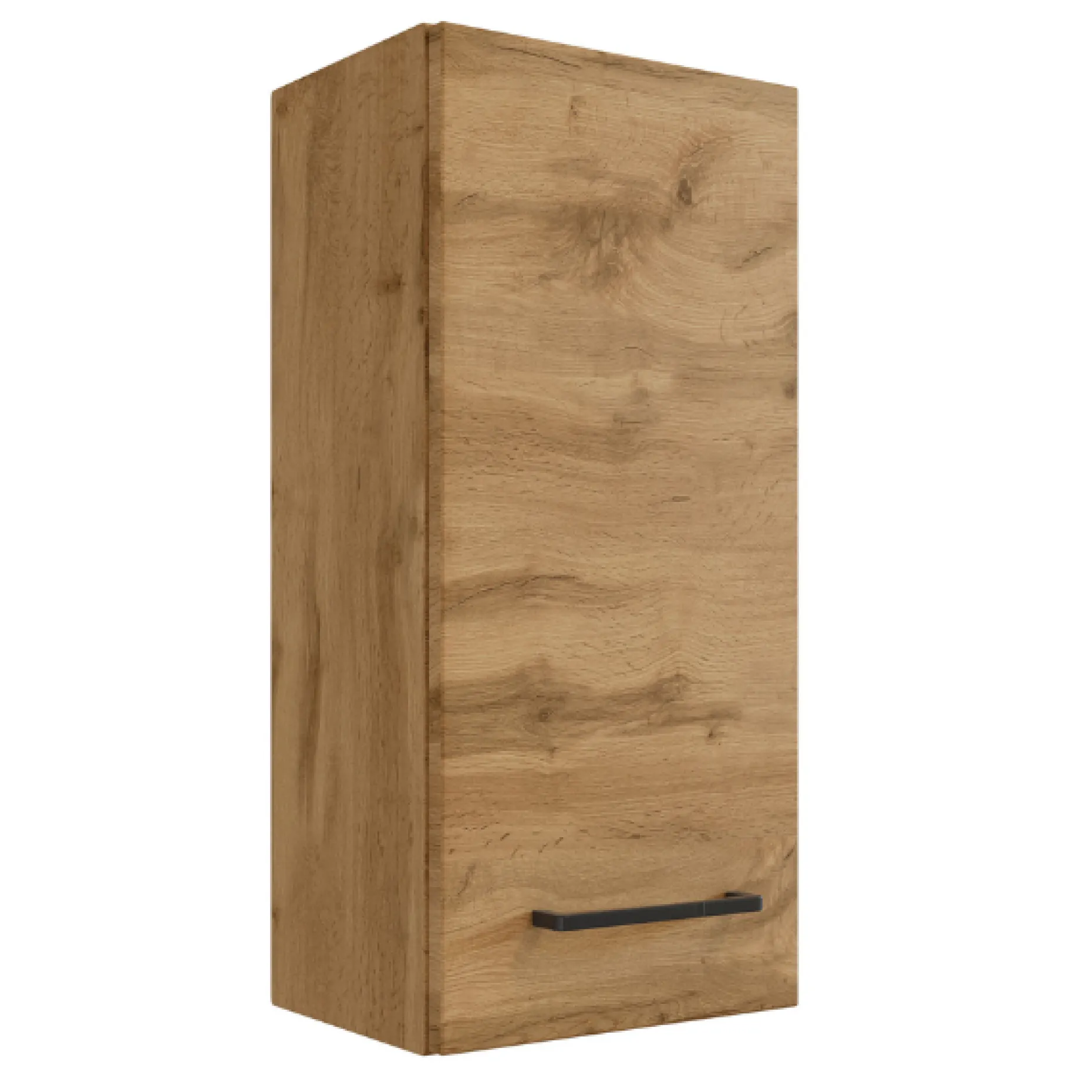 MalvoBadezimmer : Wandschränke, Spiegelschrank, Waschbeckenunterschrank, Säulenschrank, Regal - Eiche