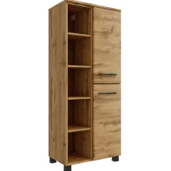 Held MalvoBadezimmer : Wandschränke, Spiegelschrank, Waschtischschrank, Säulenschränke - Eiche