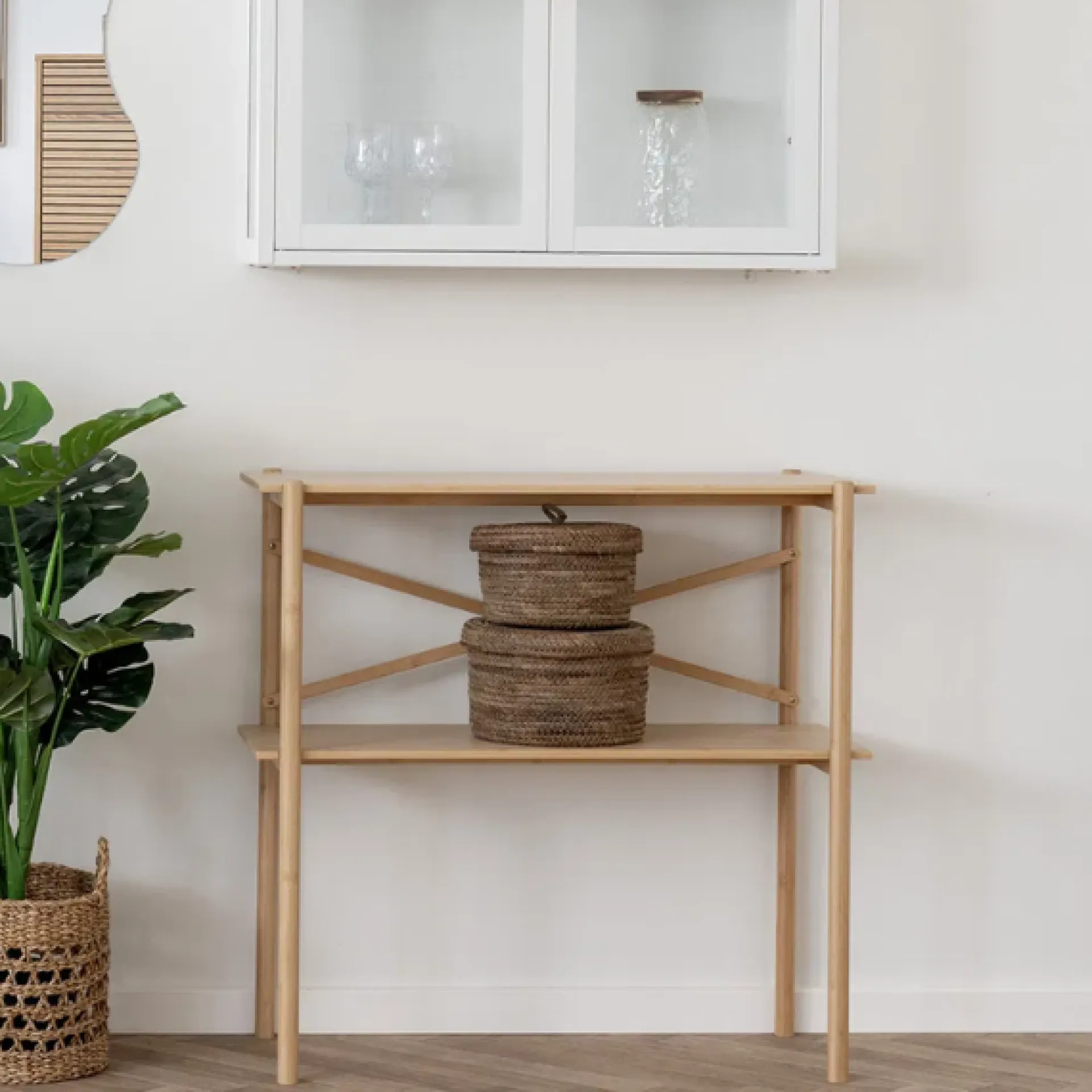 House Nordic Manaus Bambus Konsolentisch - Natur 83x32x80,5cm