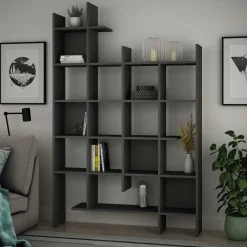Manco Bücherregal | 100 % MELAMIN | Anthrazit