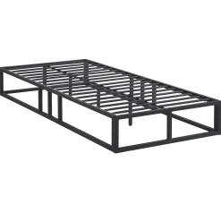 Marek Metall-Bettgestell - 90x200cm - mattschwarz
