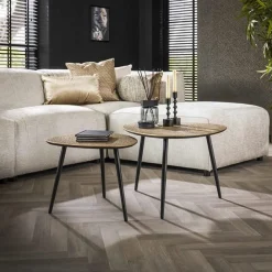 Emob Mariola Couchtisch-Set Bio-Antik-