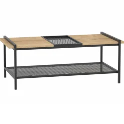 Emob Mata Couchtisch | 100 % MELAMIN | Walnuss, Schwarz