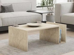 Emob Memo Couchtisch | 100 % MELAMIN | Travertin