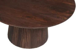 Rousseau Miguel Runder Couchtisch 80cm Dunkel