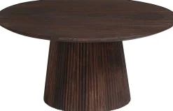 Rousseau Miguel Runder Couchtisch 80cm Dunkel