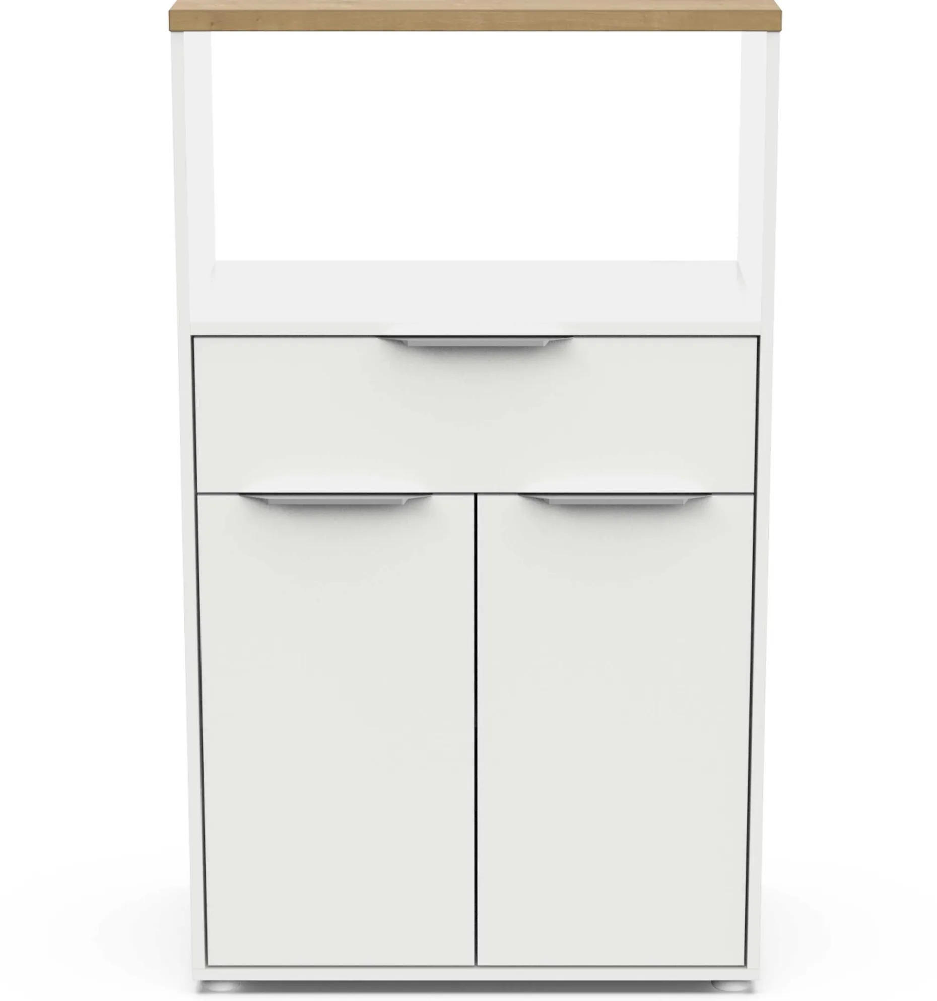 Mikrowellenschrank Access | 70,5 x 39,6 x 122,7 cm | Weiß