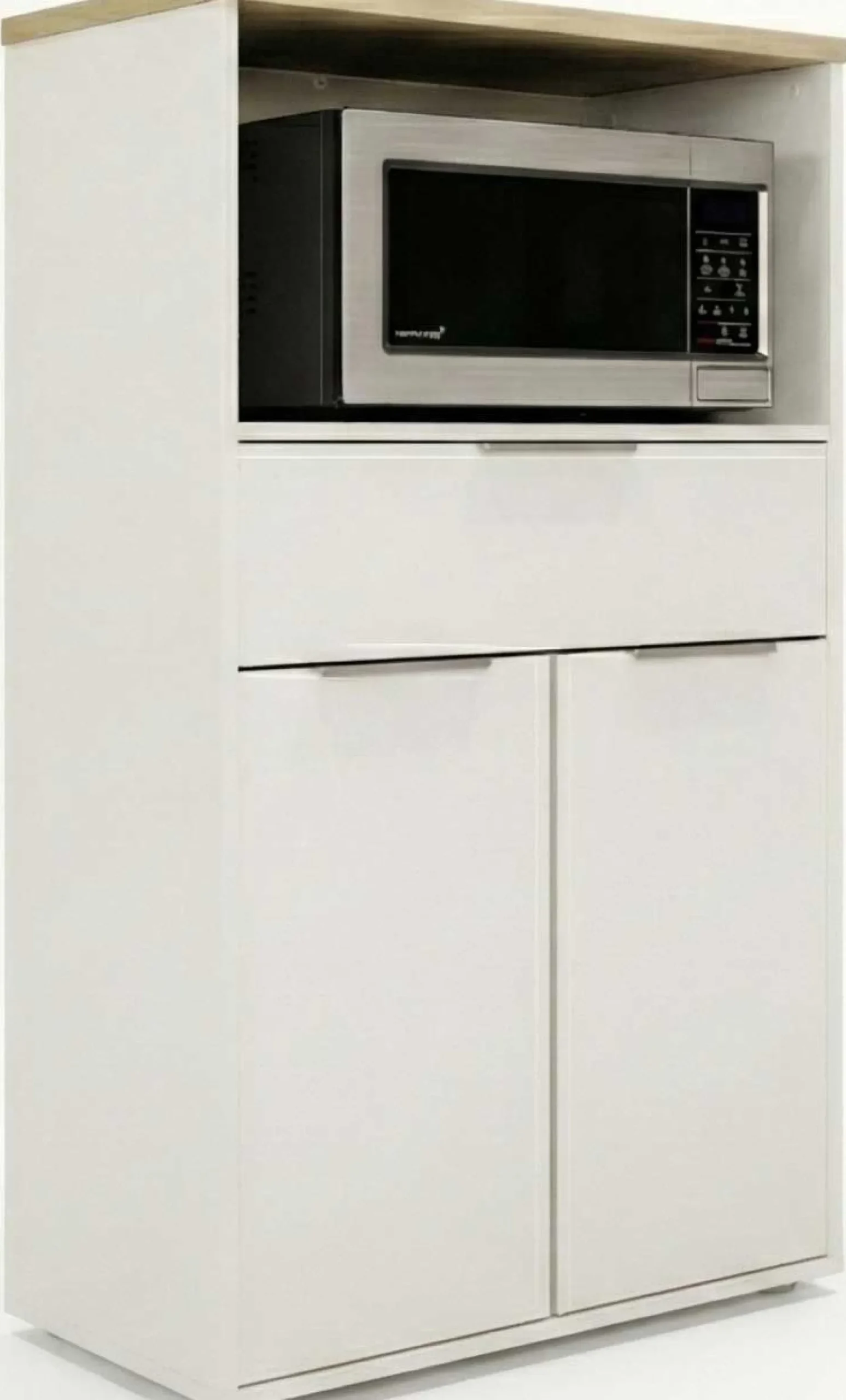 Mikrowellenschrank Access | 70,5 x 39,6 x 122,7 cm | Weiß