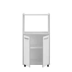 Mikrowellenschrank Easy 60cm, 2 Türen - weiß/grau