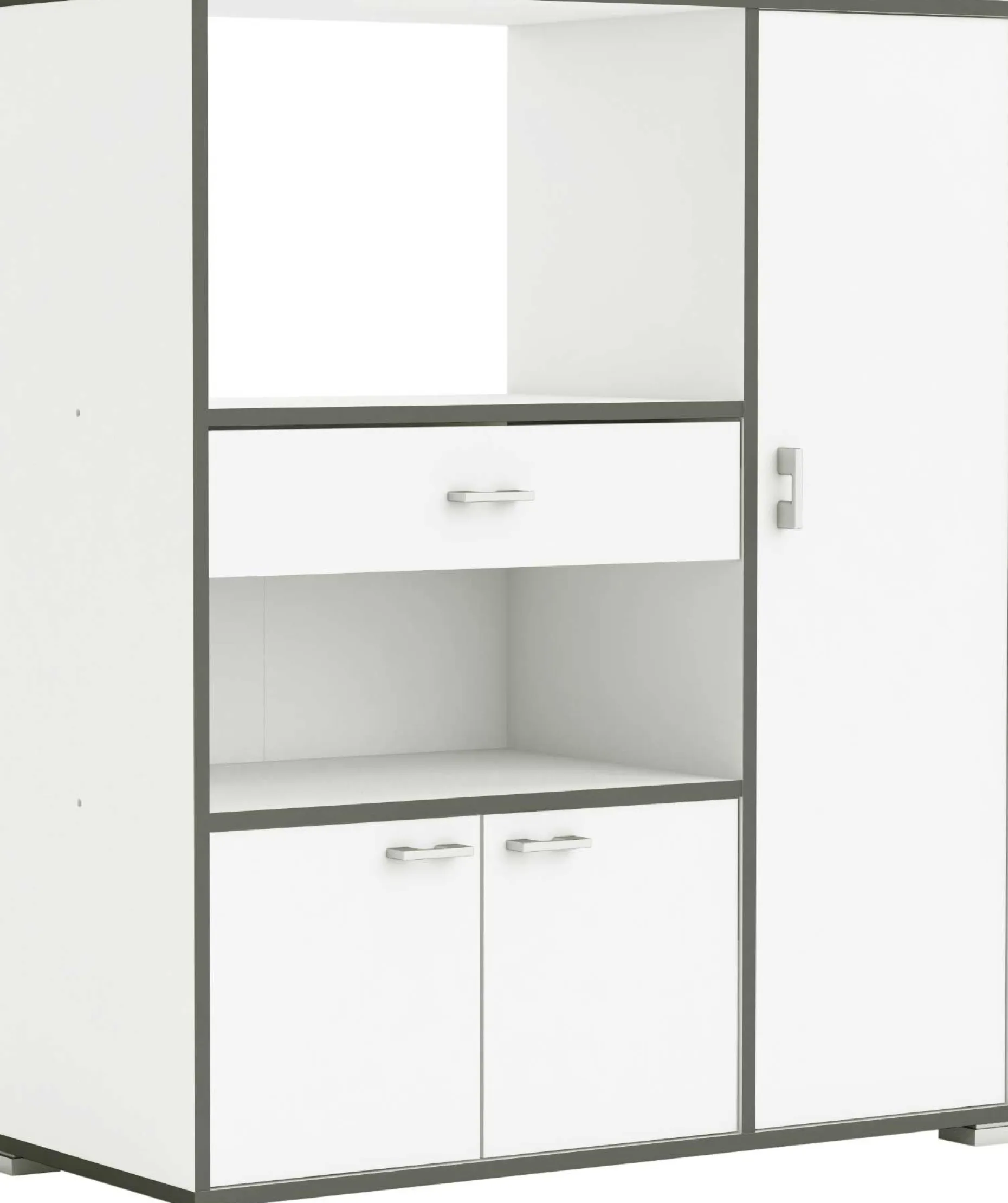 Mikrowellenschrank Zira mattweiß