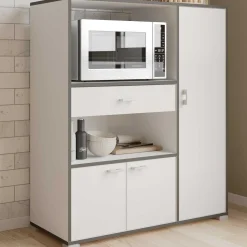 Mikrowellenschrank Zira mattweiß