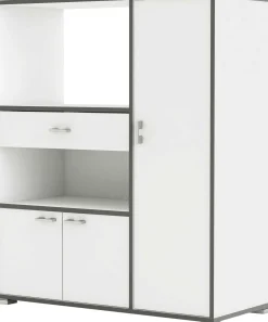 Mikrowellenschrank Zira mattweiß