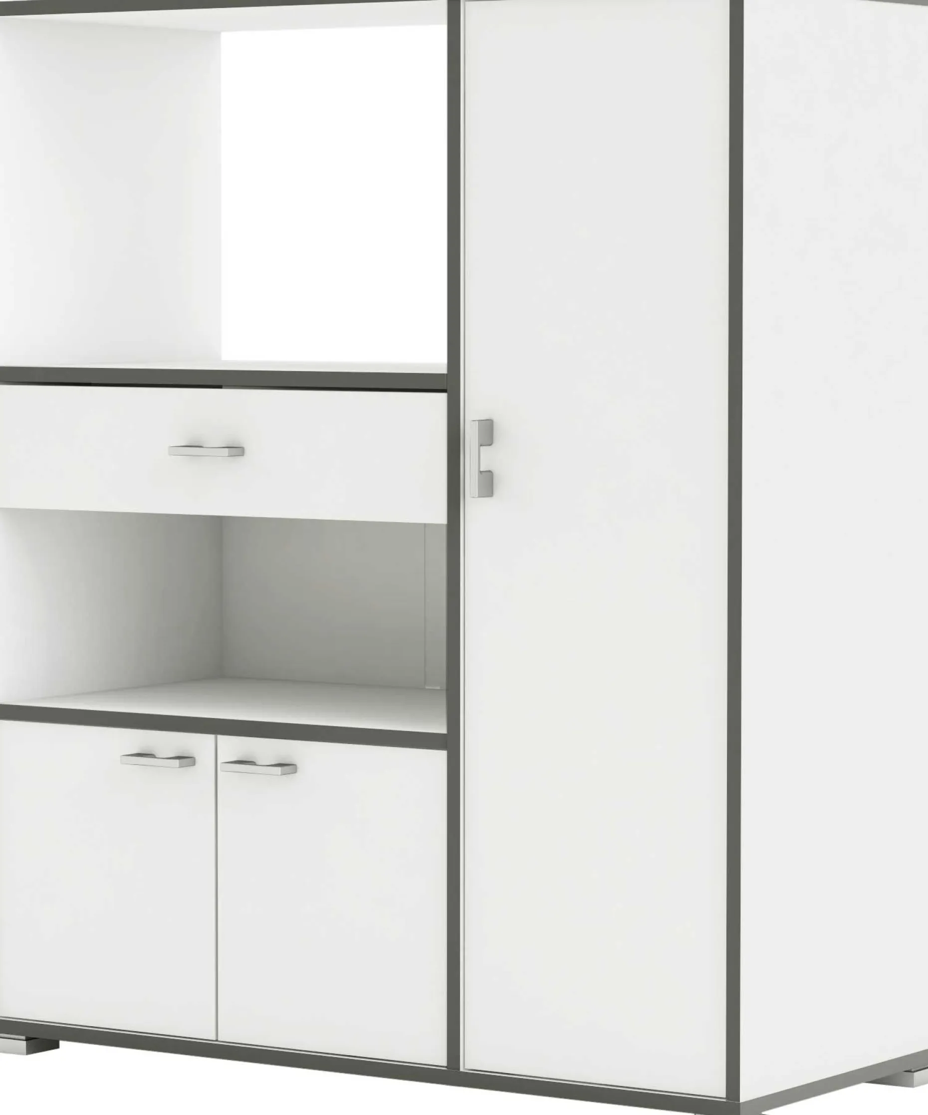 Mikrowellenschrank Zira mattweiß