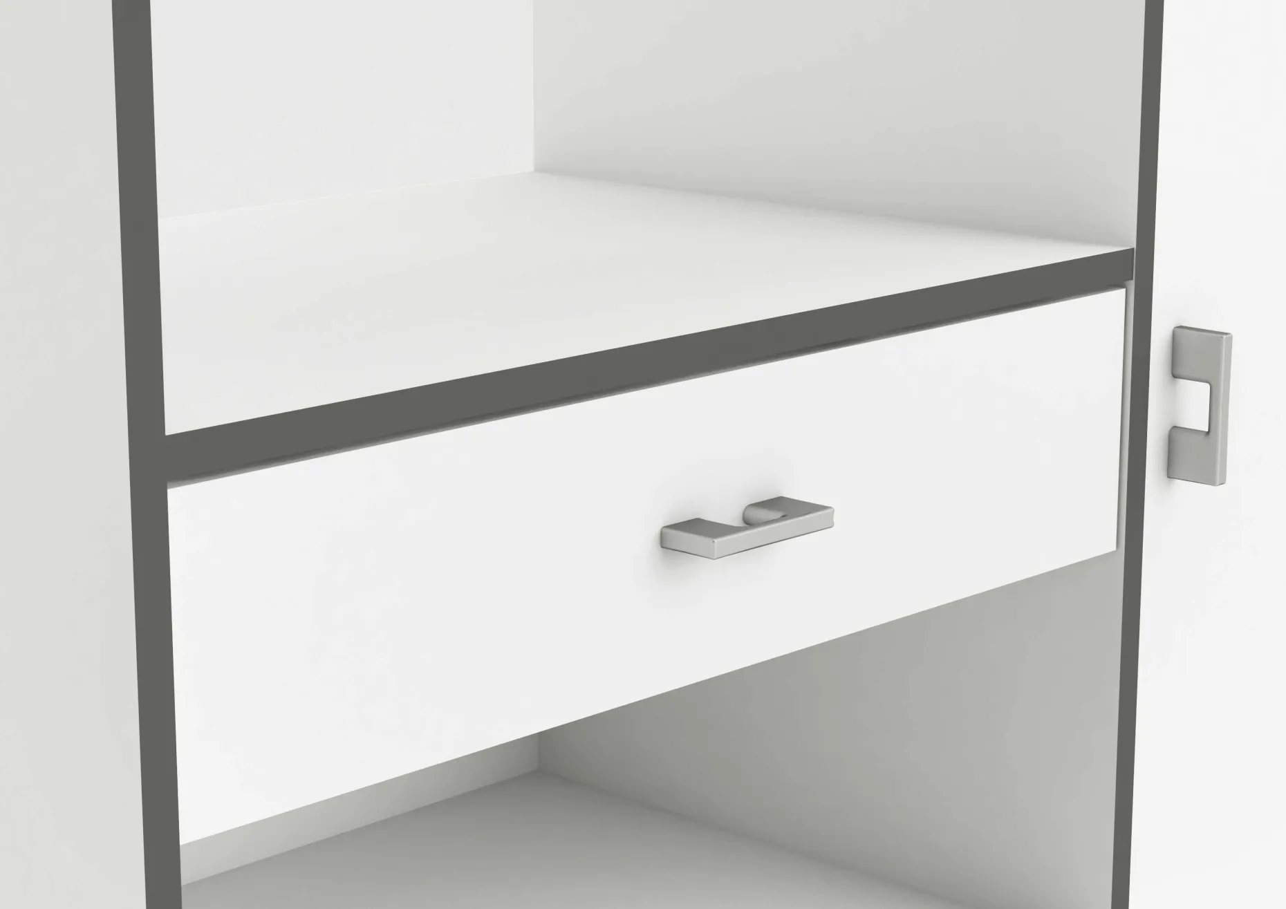 Mikrowellenschrank Zira mattweiß