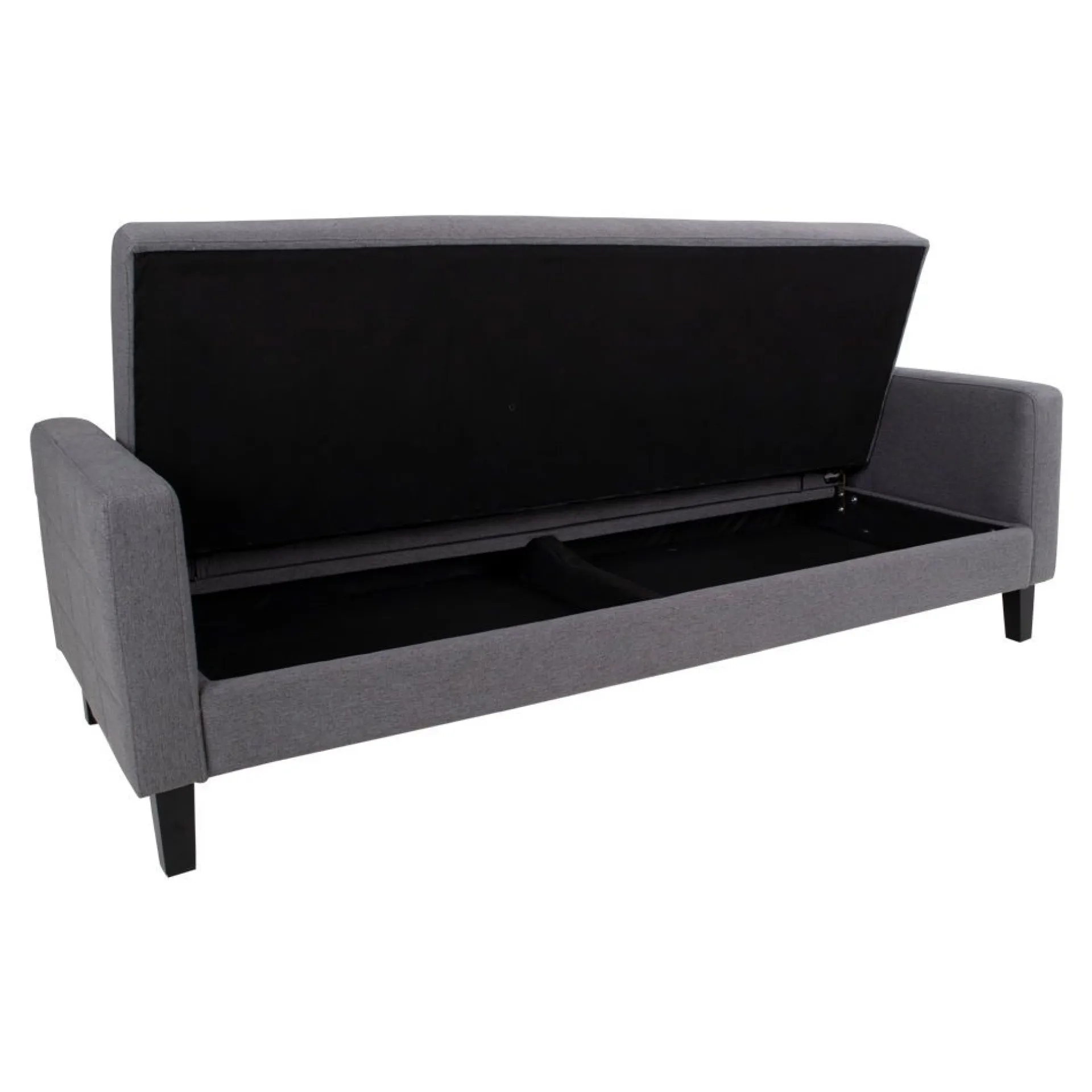 House Nordic Milton Schlafsofa - 204x85x81cm - mit Stauraum -