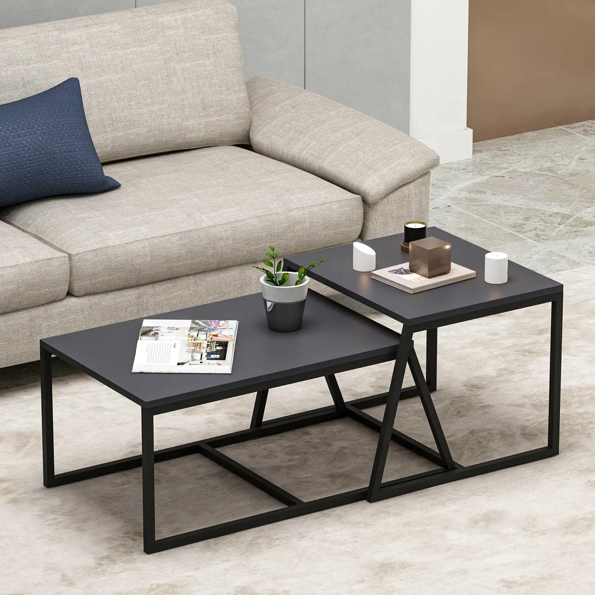 Emob Minimal Couchtisch | 100 % MELAMIN |