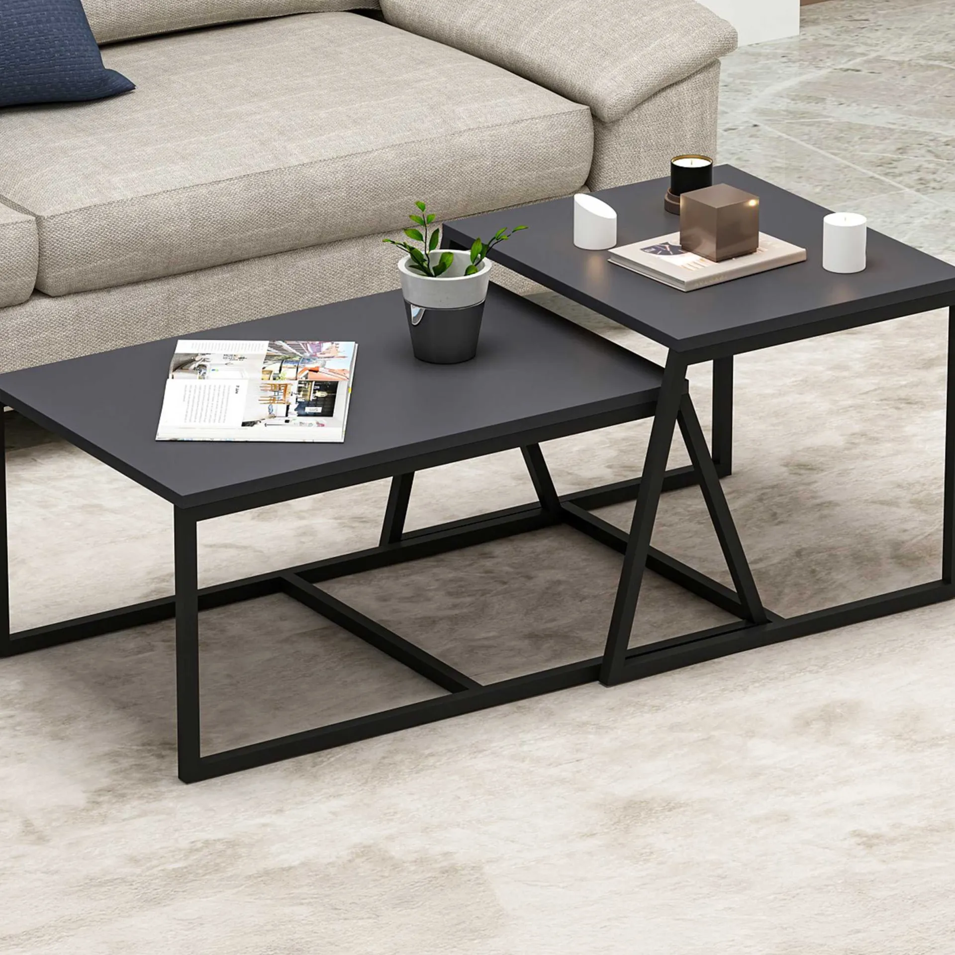 Emob Minimal Couchtisch | 100 % MELAMIN |