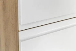 Mittelgroßer Aufbewahrungsschrank Varese | 65 x 35 x 130 cm | Weiß