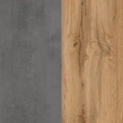 Mittelgroßer Aufbewahrungsschrank Varese | 65 x 35 x 130 cm | Betonfarbenes Design